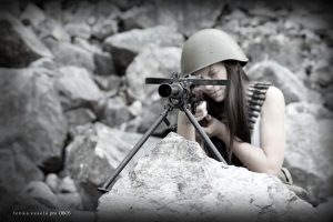 Girls gun, russian girl